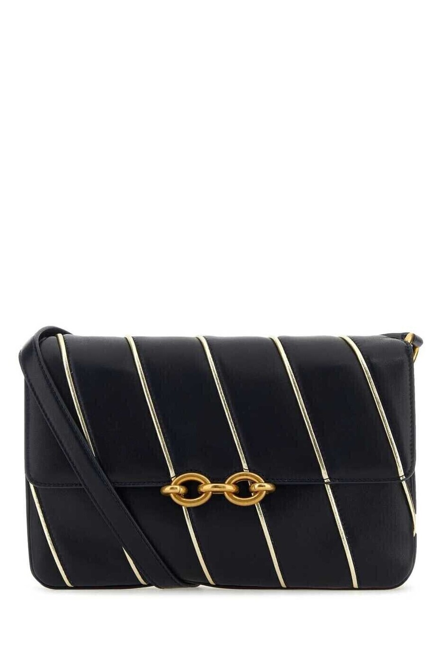 Saint Laurent Uptown Leather Briefcase Black